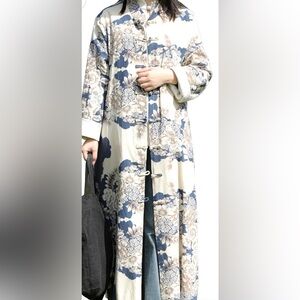 NWT Linen/ Cotton FIORAMOSAIC Duster size M